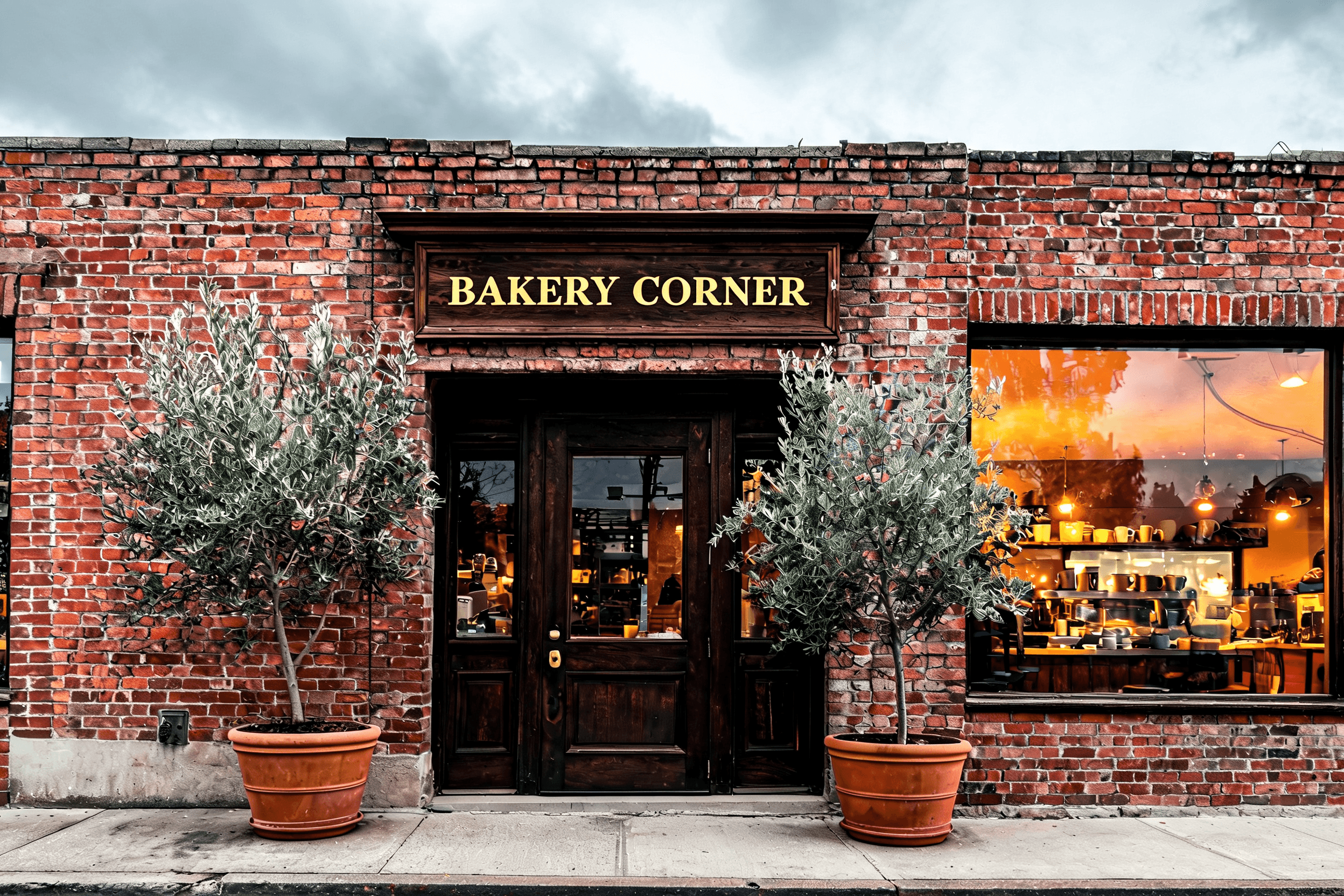 Rewrite a storefront sign in place · After