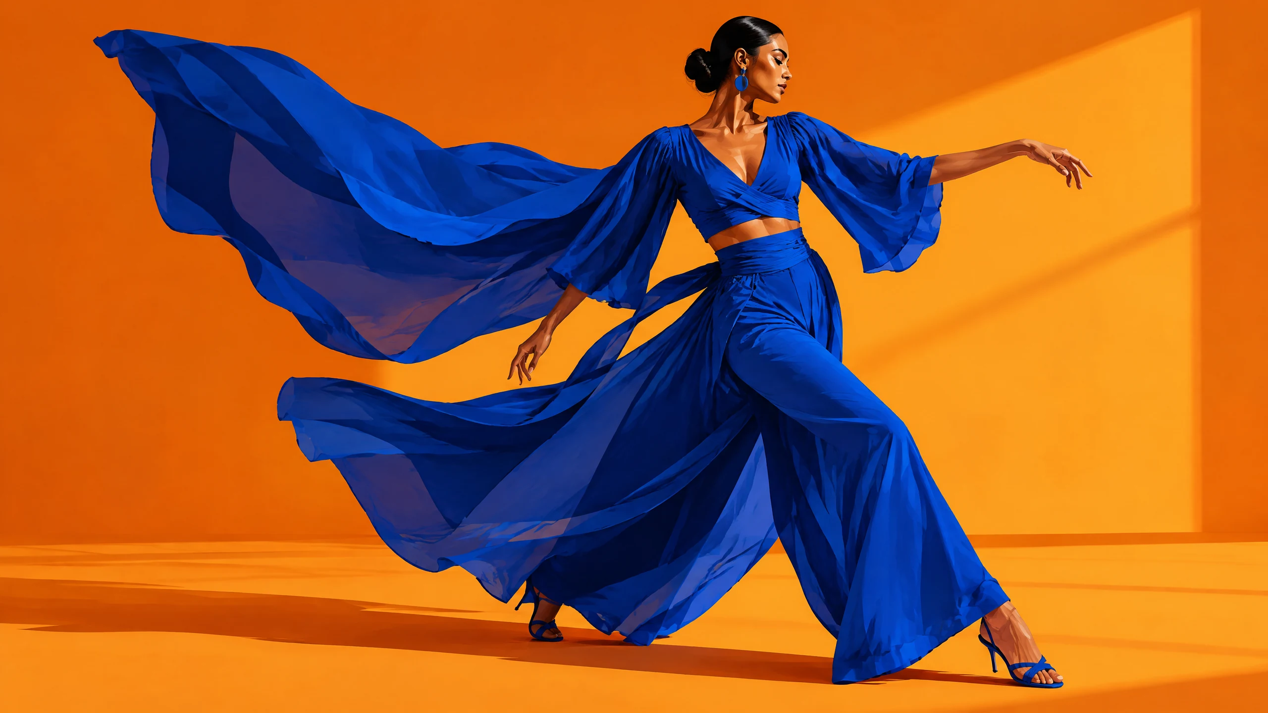 Cobalt fashion illustration