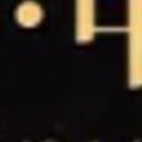 Close crop of a gold dot and the edge of the Chinese character 中 · Interpolation display